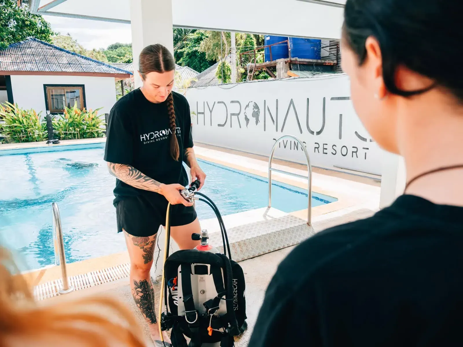 Open water 20 course gear setup hydronauts koh tao